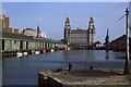 SJ3390 : Prince's Dock and the Liver Building by Ian Taylor