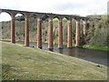 NT5734 : River Tweed and the Leaderfoot Viaduct by M J Richardson
