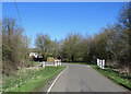 Crossing a stream on Sutton Road