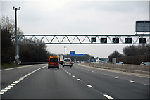 SU8758 : Surrey Heath : M3 Motorway by Lewis Clarke