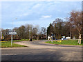 Roundabout at the junction of Southport New Road and Gravel Lane