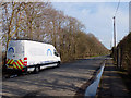 Ace Shelters van opposite Bus Shelter on Gravel Lane