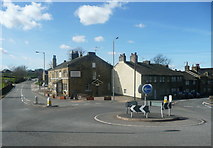 SE0935 : Roundabout at Lingbob. Wilsden by Humphrey Bolton