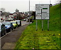 Directions sign alongside Rockhill Road, Pontypool