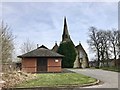 SJ8146 : St Luke's, Silverdale from the car park by Jonathan Hutchins