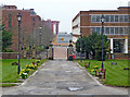 Church footpath and Church Street in Wolverhampton