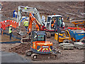 SO9198 : Diggers at work near Snow Hill, Wolverhampton by Roger  Kidd
