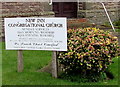 Information board outside  New Inn Congregational Church, Lower New Inn