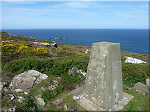 SW4740 : View from trig point, Trevega Cliff by Robin Webster