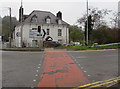 SO2800 : Pelican crossing at the edge of Rockhill Road, Pontypool by Jaggery