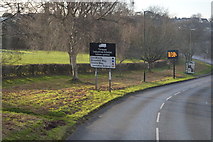 SX9166 : Road sign, A379 by N Chadwick