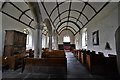 SX3880 : Bradstone: St. Nonna's Church: The c12th nave by Michael Garlick