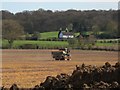 Tractor at Husheath Estate 