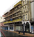 High Street scaffolding, Ilfracombe