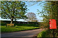 Pillar box and Millennium bench, Pound Lane