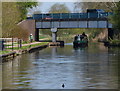 Narrowboat passing under Blaydon Road Bridge No 66