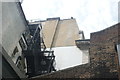 View of the rear of a building on Bishopsgate from St. Ethelburga