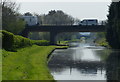 SJ8904 : M54 Motorway Bridge crossing the Shropshire Union Canal by Mat Fascione