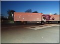 SK7273 : Lorries parked at Markham Moor Services, Retford by David Howard