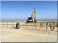 Beach replenishment works on Huttoft Bank