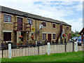 Canalside housing near Hillmorton in Warwickshire