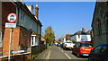 Looking north-west in Queens Road: spring 2018