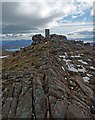 NG7740 : Triangulation pillar, Meall Gorm, Ross and Cromarty by Claire Pegrum