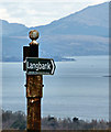 Footpath sign at Galahill Road