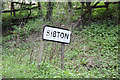 TM3869 : Sibton Village Name sign on the A1120 Yoxford Road by Geographer