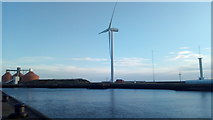 NZ3281 : Wind Turbine,  Blyth Harbour by Bill Henderson
