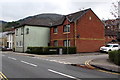 Hedge on the corner of St Mary Street and Trinity Court, Risca