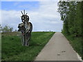 Sculpture near the entrance to Phoenix Park