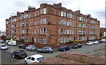 NS5564 : Red sandstone tenement, Ibrox by Thomas Nugent