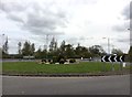 Roundabout on the A632 at Arkwright Town