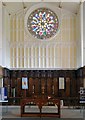 SJ9398 : Altar and East window by Gerald England