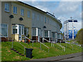 A reverse crescent of dwellings, Gaer, Newport