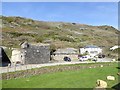 Lime kiln by the river in Boscastle