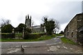 SX3880 : Bradstone: St. Nonna's Church; a welcome from the 'church cat' 1 by Michael Garlick