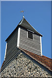 TQ7186 : Weatherboarded bell turret, All Saints Church, Vange by Jim Osley
