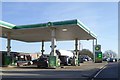 BP filling station by A39 in Valley Truckle