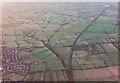 ST4362 : Strawberry Line near Congresbury from the air by Derek Harper