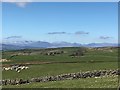 Wall and field with amazing westward view