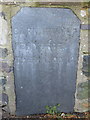 Slate milestone on Rhedyw Road, Llanllyfni