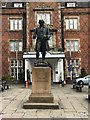 Statue of Josiah Wedgwood outside North Stafford Hotel