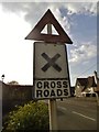 ST5425 : Pre-Worboys crossroads sign, Podimore by David Howard