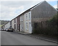 Row of houses on the south side of West Street, Bargoed
