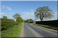 Road passing Easingwold Golf Club