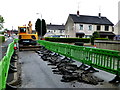 Excavating a trench, Omagh