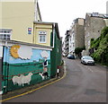 Sheep and sheepdog mural, Capstone Road, Ilfracombe