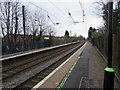 Wires over Blake Street railway station, Hill Hook, Sutton Coldfield